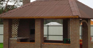 Беседка из кирпича под ключ в Краснокаменске цена от 3230 рублей - Строй-Ксн